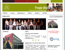 Tablet Screenshot of cetvrtagimnazija.edu.rs